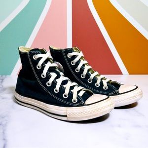 Converse High Top Shoes - Black - Women’s Size 5.5, Men’s Size 3.5, Youth 3.5